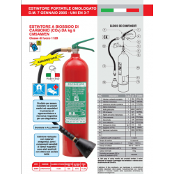 ESTINTORE A CO2 KG 5...