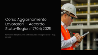 Slide corso Aggiornamento Lavoratori – Kit formatore