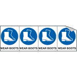 sheet n. 4 label "WEAR BOOTS