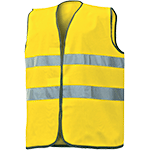 Gilet alta vis. poliestere giallo cl.2
