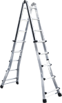 Scala apribile in alluminio telescopica cm 127 UNI EN131