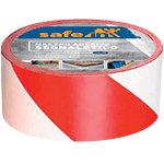nastro adesivo SAFE PVC BIANCO/ROSSO h mm 50x33 mt l spess.0,16 mm