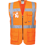 Gilet Executive arancio HI tg.L