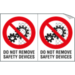 Sheet n. 2 label DO NOT REMOVE... - 250x160 Adesivo