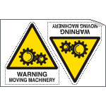 Sheet n. 2 label WARNING MOVING... - 250x175 Adesivo