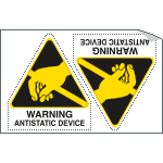 Sheet n. 2 label WARNING ANTSTATIC... - 250x 80 Adesivo