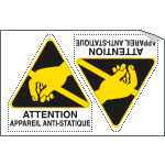 Sheet n.2 label ATTENTION APPAREIL... - 250x175 Adesivo