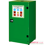 armadio per fitosanitari 1 ante h. 110 cm. colore verde