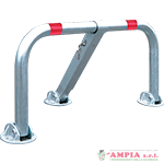 Archetto antisosta ribaltabile con serratura cm 96x45h diam. mm 50