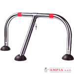 Archetto antisosta ribaltabile con serratura cm 94x46h diam. mm 50