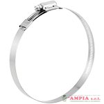 Fascetta per fissaggio cestini ai pali con diametro 48mm e h 12mm