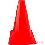 Cono segnale polietilene rosso fluorescente