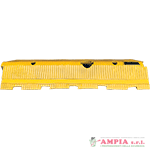 cordolo delimitatore omologato in gomma giallo elem.centrale h.10 cm.
