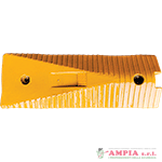 cordolo delimitatore omologato in gomma giallo term.femmina h.5 cm.