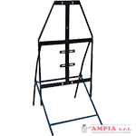 Cavalletto verticale ferro per cartello triangolo 90
