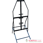 Cavalletto verticale ferro per cartello triangolo 120