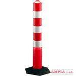 Delineatore h. 60 cm resistente urti e schiacciamenti 3 fasce rifr. HI