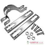 kit 2 fissaggi certificati ricambio diam.mm 60 per attacco stradale