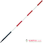 Palina geodetica in ferro rivestita in PVC B/R h. 160 cm.