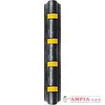 Angolare con inserti rifrangenti in PVC riciclato