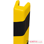 Paracolpi SAFE IN in Eva espansa con incavo larg.28mm col.giallo/nero