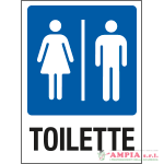 cartello in Polionda toilette
